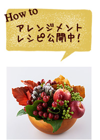 アレンジメントレシピ公開中！