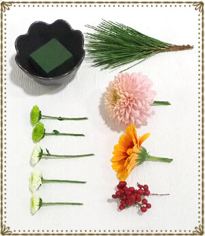 手軽にできる、お正月を彩る花飾り